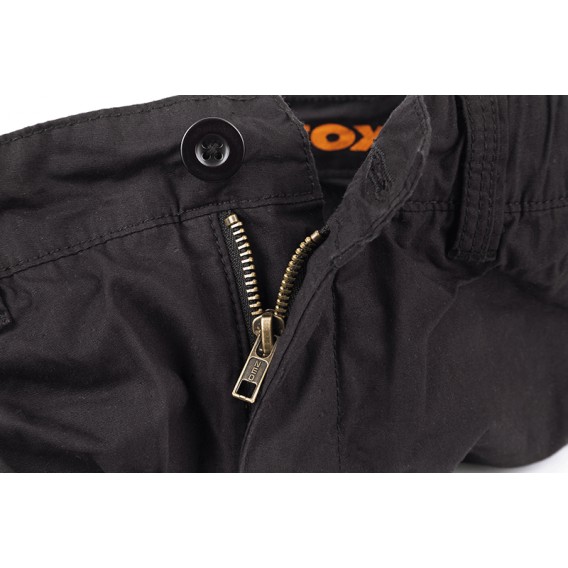FOX Collection Black/Orange Combat Shorts - kraťasy