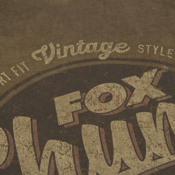 FOX Chunk Stonewash Khaki T-Shirt - tričko