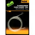 FOX Fluorocarbon Fused Leader 30lb 75cm - hotová montáž