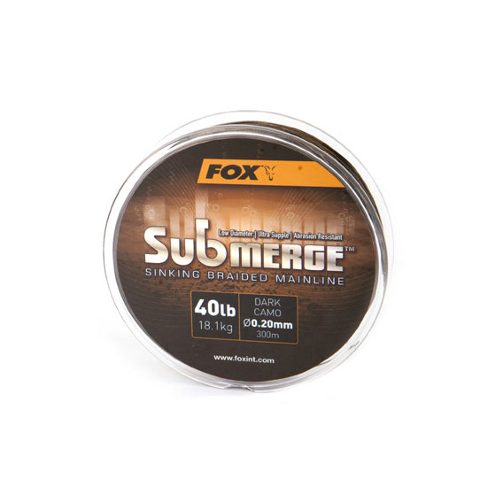 FOX Submerge Dark Camo 300m 0.20mm 40lb - potápavá šnúra