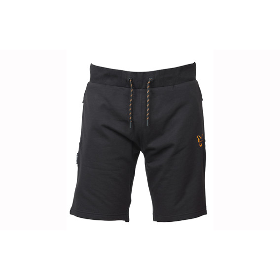FOX Collection Black/Orange Lightweight Jogger Shorts - šortky