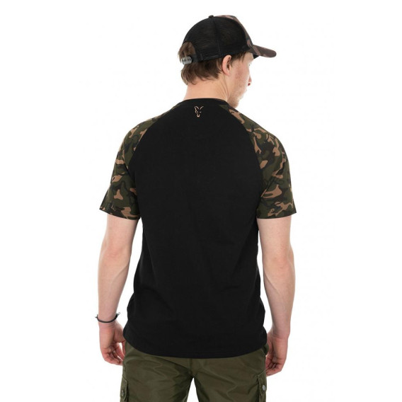 FOX Raglan T-Shirt Black/Camo - tričko