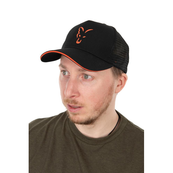 FOX Collection Trucker Cap Black/Orange - šiltovka